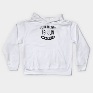 Juneteenth 19 June Kids Hoodie